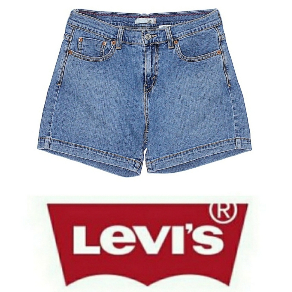 Levi's Jean Shorts Women's Size 10 Medium Wash Mid Rise EUC